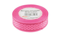 Wstążka satynowa serca 25mmx22m WSV25-1 Brewis